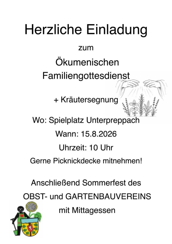 &ouml;kumenischer Familiengottesdienst in Unterpreppach