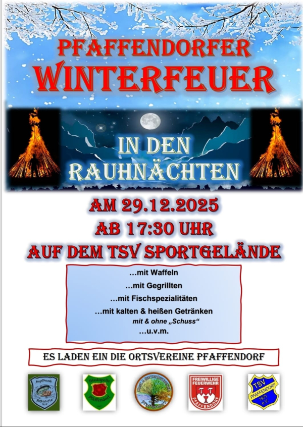 Winterfeuer in Pfaffendorf