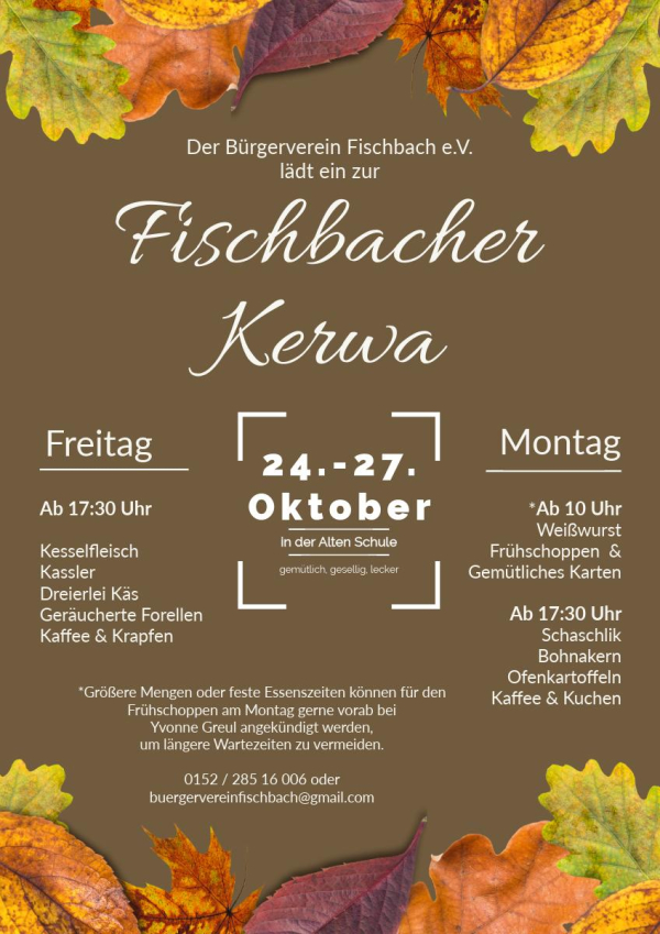 In Fischbach wird Kerwa gefeiert