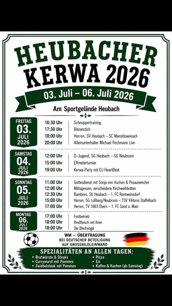 Heubacher Kerwa 2026