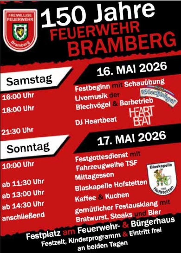 FFW Bramberg feiert 150 Jahre